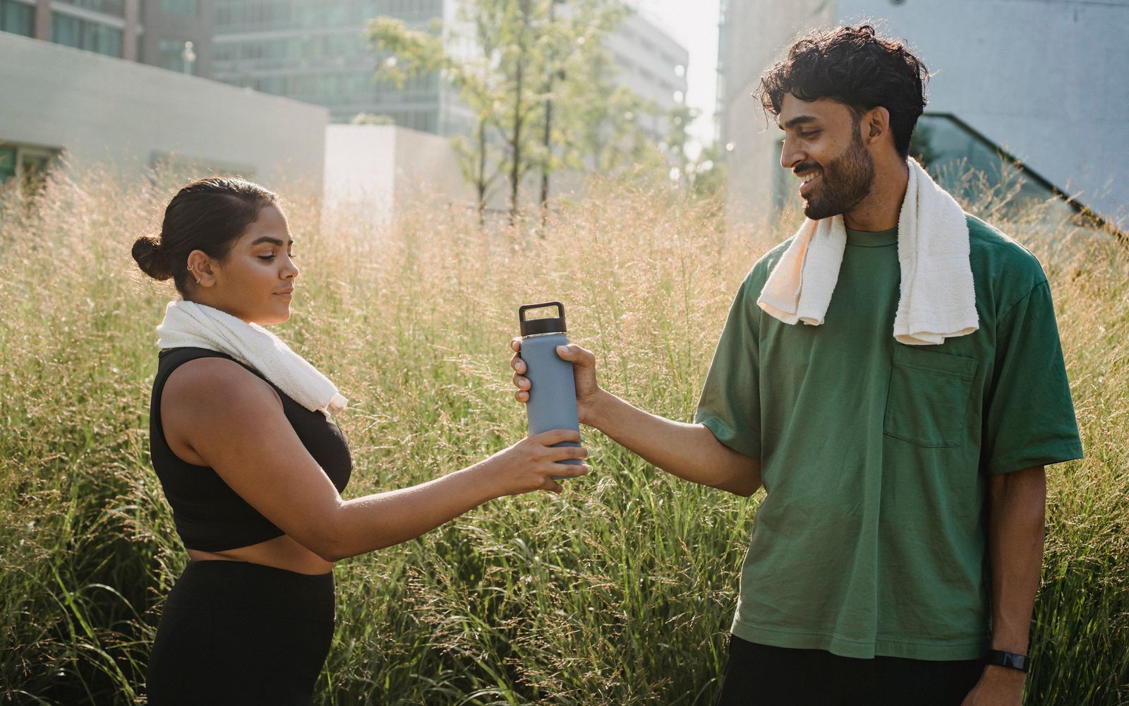 Person training with focus in a modern wellness studio
