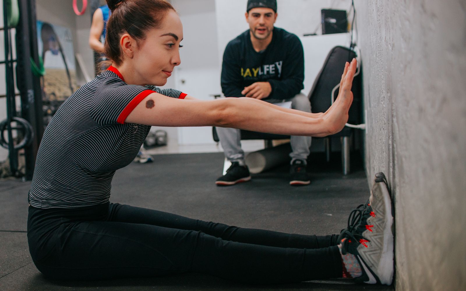 Person practising mindful stretching and mobility work